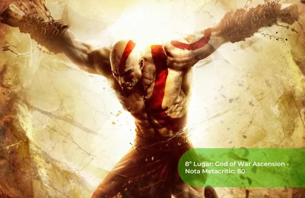 8º Lugar God of War Ascension - Nota Metacritic 80