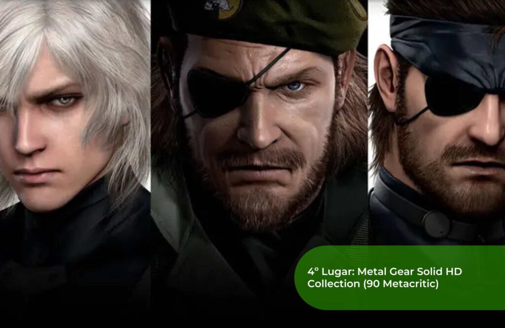 4º Lugar Metal Gear Solid HD Collection (90 Metacritic)