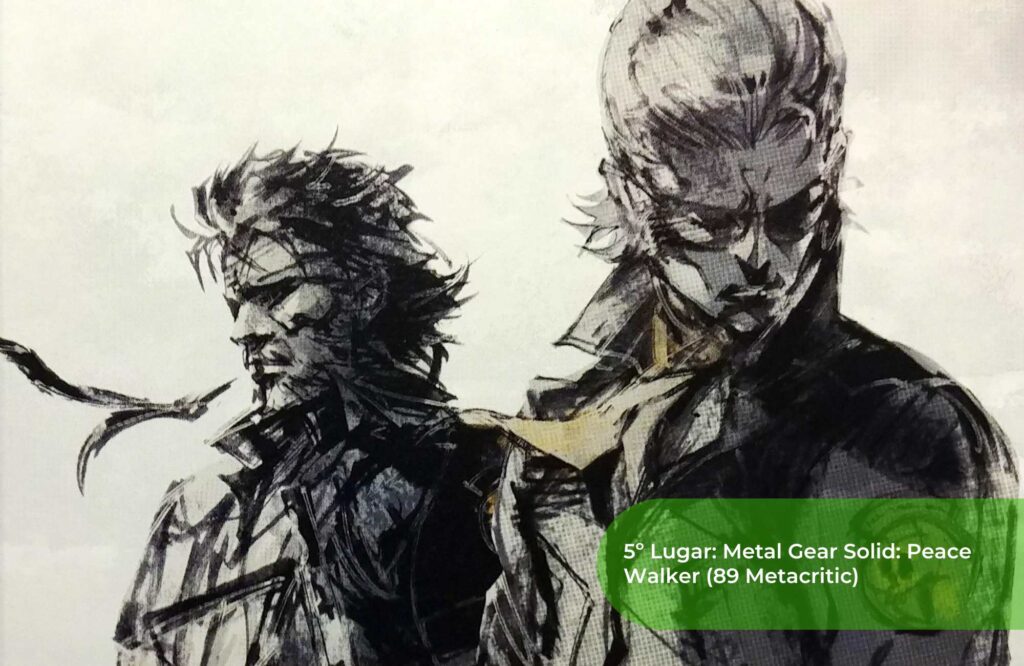 5º Lugar Metal Gear Solid Peace Walker (89 Metacritic)