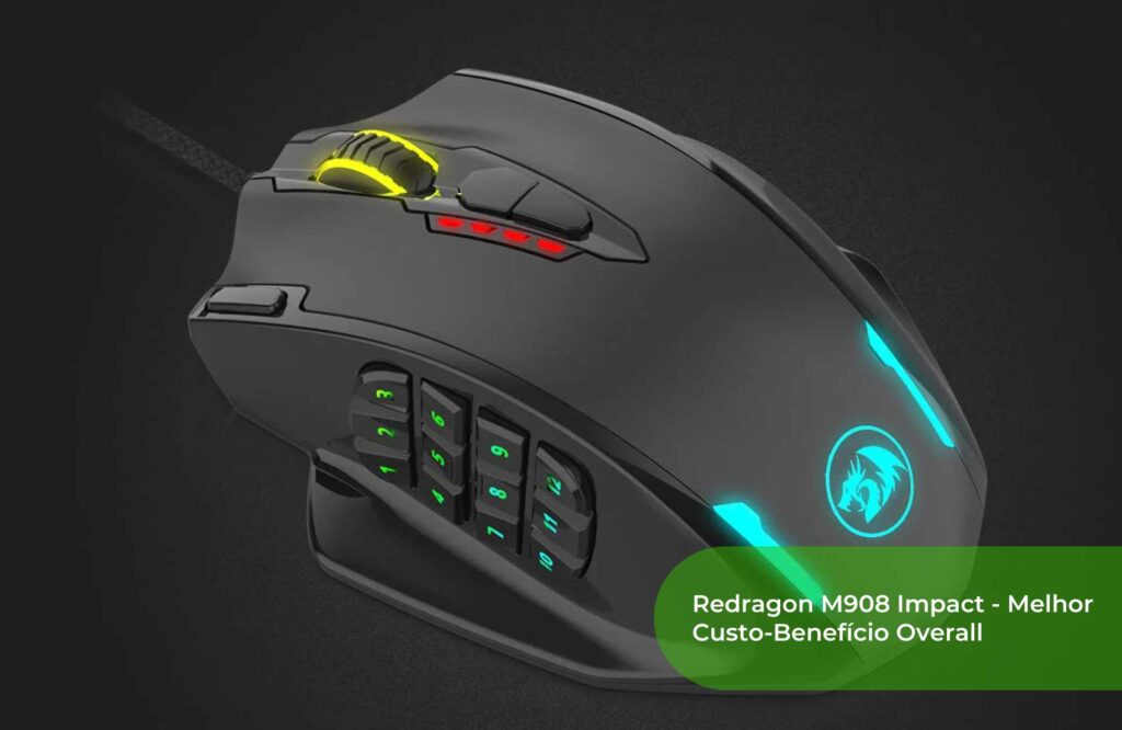 6. Redragon M908 Impact - Melhor Custo-Benefício Overall