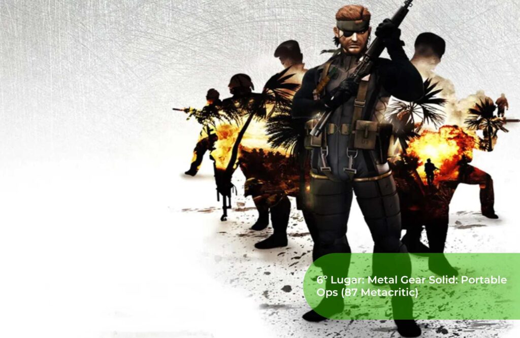 6º Lugar Metal Gear Solid Portable Ops (87 Metacritic)