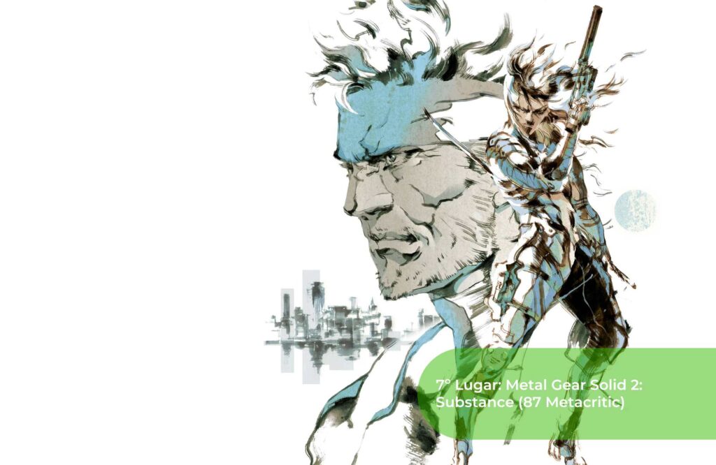 7º Lugar Metal Gear Solid 2 Substance (87 Metacritic)