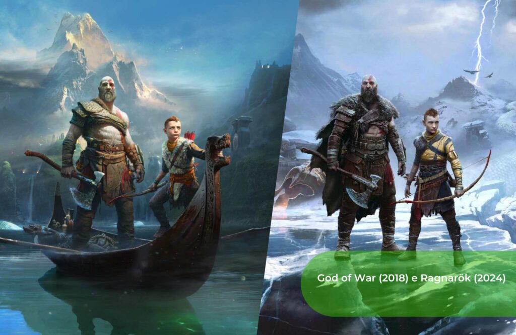 God of War (2018) e Ragnarök (2024)