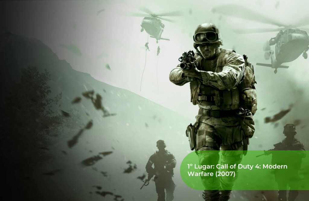 1º Lugar Call of Duty 4 Modern Warfare (2007)