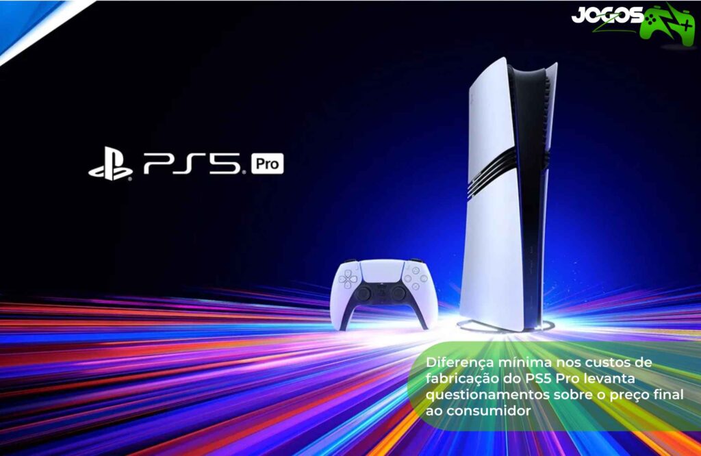 Diferença mínima nos custos de fabricação do PS5 Pro levanta questionamentos sobre o preço final ao consumidor