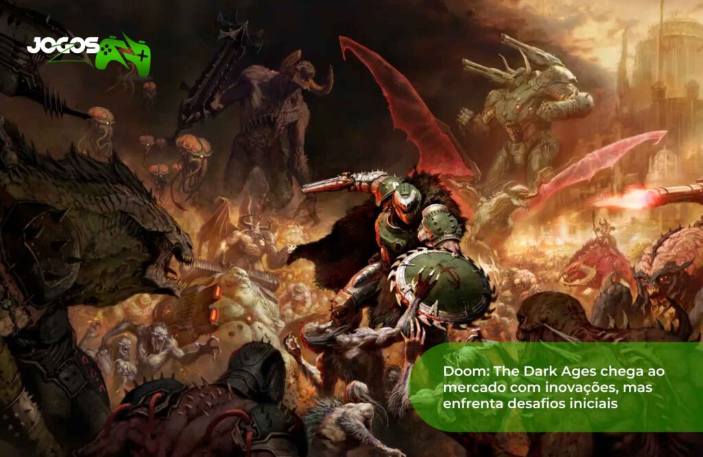 Doom: The Dark Ages chega ao mercado com inovações mas enfrenta desafios iniciais