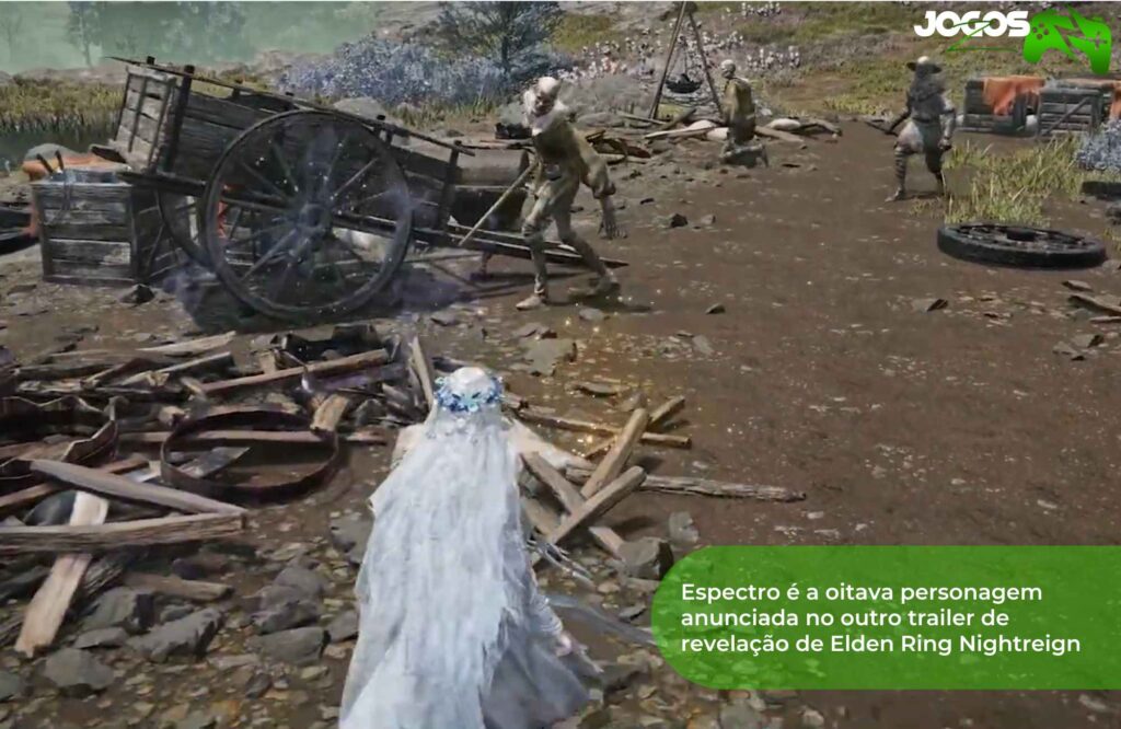 Espectro é a oitava personagem anunciada no outro trailer de revelação de Elden Ring Nightreign