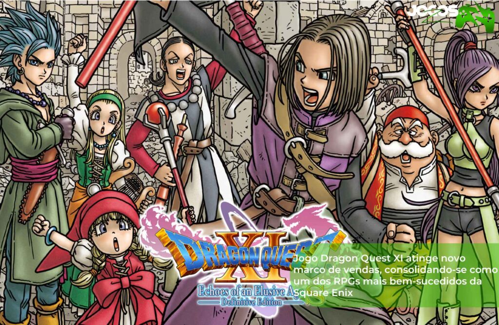 Jogo Dragon Quest XI atinge novo marco de vendas consolidando se como um dos RPGs mais bem sucedidos da Square Enix