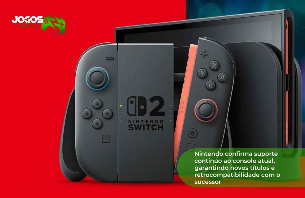 Nintendo confirma suporte contínuo ao console atual garantindo novos títulos e retrocompatibilidade com o sucessor