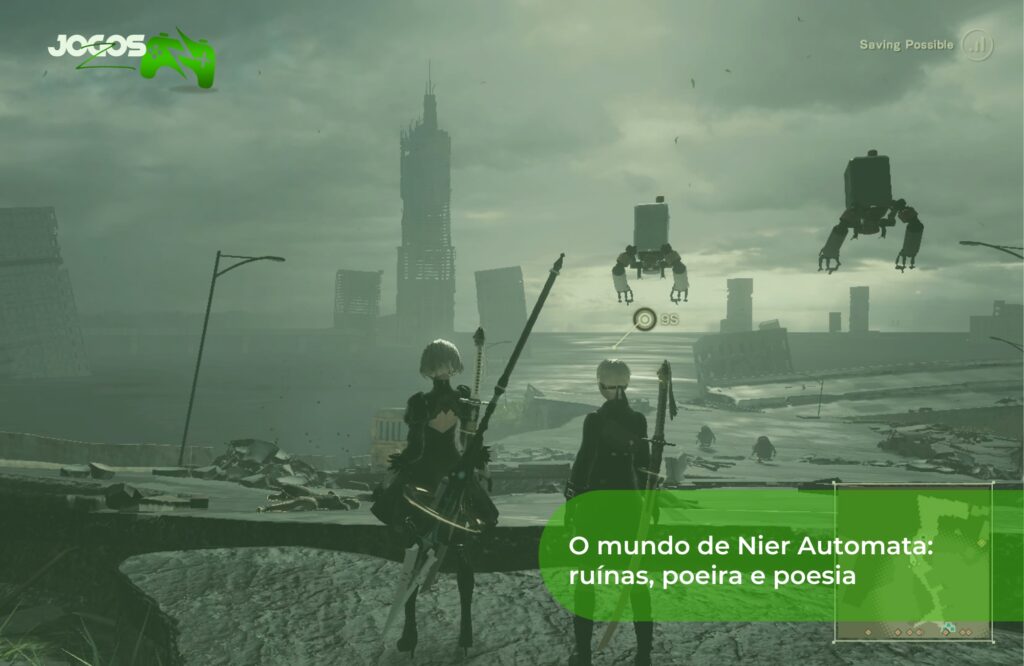 O Mundo de Nier Automata: ruínas, poeira e poesia