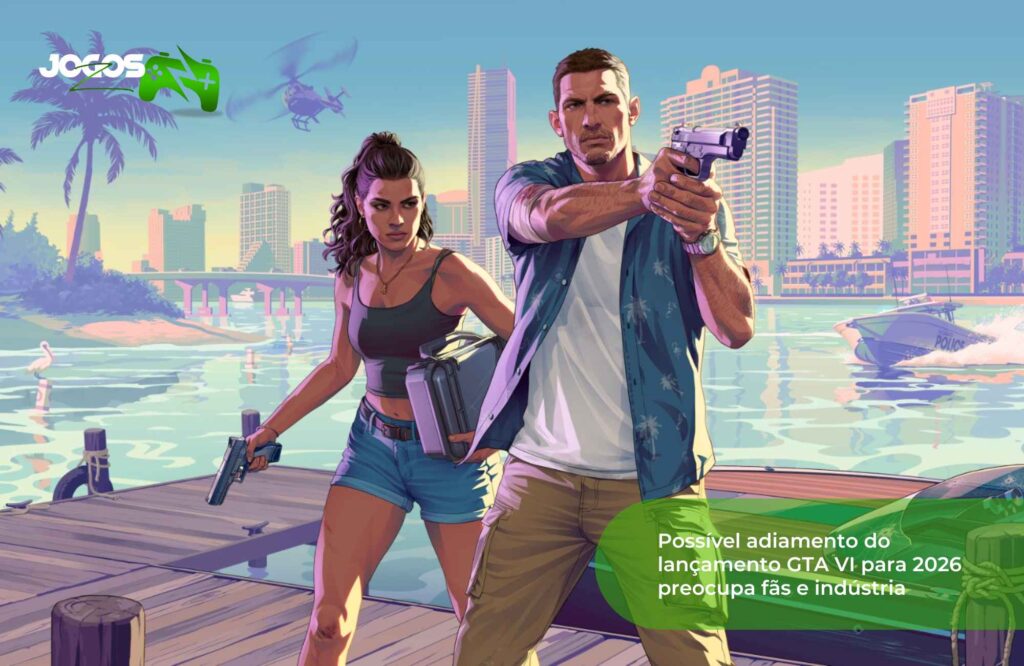 Possível adiamento do lançamento GTA VI para 2026 preocupa fãs e indústria