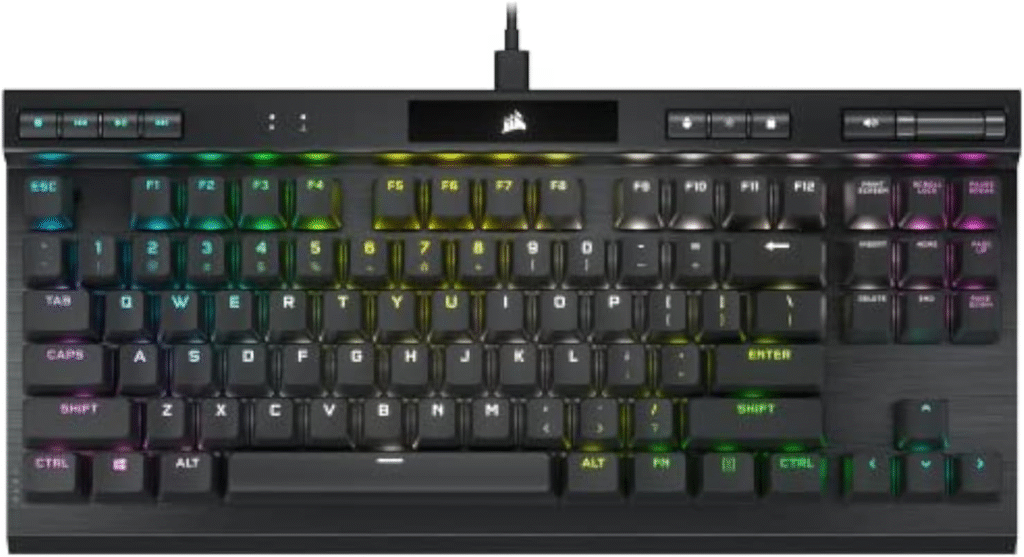 Ranking Teclados Gamer Mecânicos: Corsair K70 RGB TKL OPX
