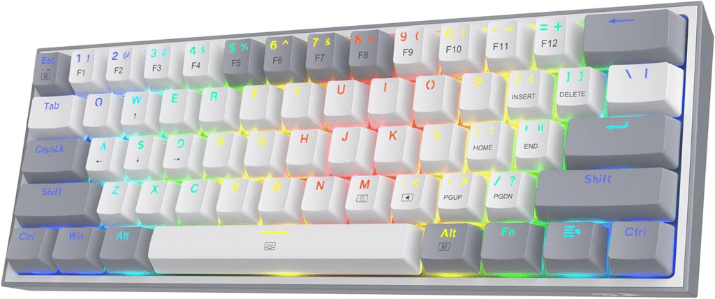 Ranking Teclados Gamer Mecânicos: 4. Redragon K617 Fizz RGB