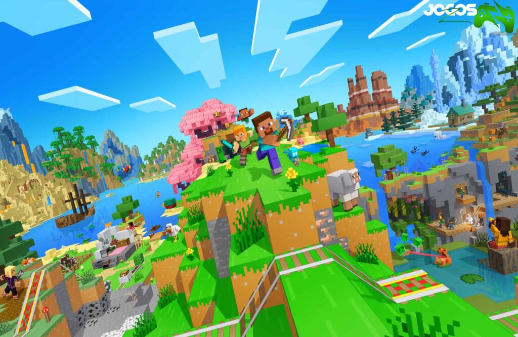 Minecraft (Idade 7+)-  jogos para crianças no pc 
