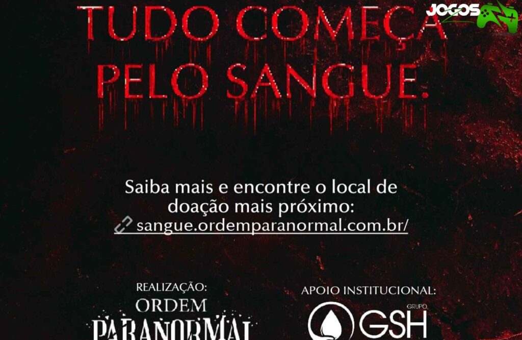 A Doação de Sangue da Ordem Paranormal engaja comunidade gamer e incentiva solidariedade