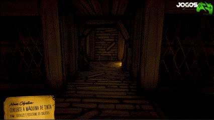Atmosfera opressora com poucos recursos- Bendy and the Ink Machine história