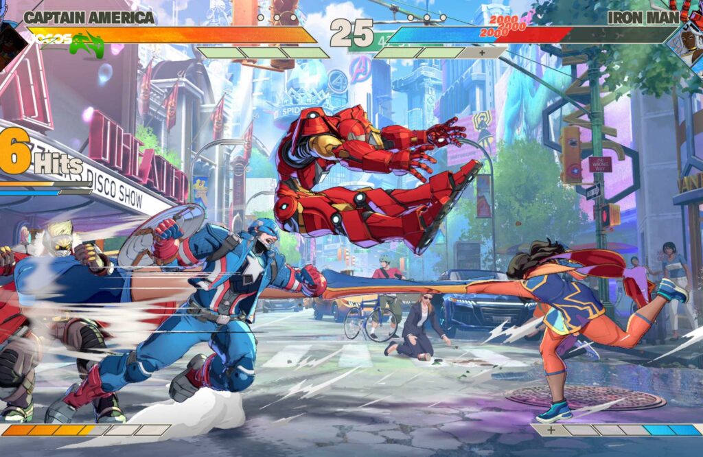 Combate rápido e dinâmico do Marvel Tokon