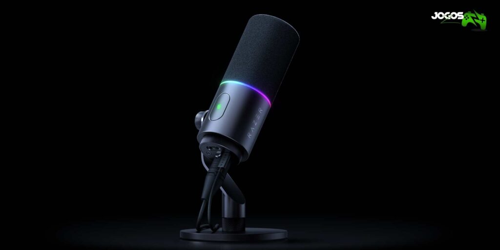 Seiren V3 Pro Razer apresenta microfone profissional para streamers com qualidade de estúdio