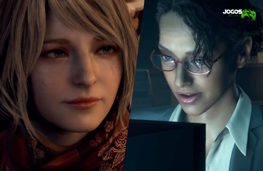 Ashley Graham e Ingrid Hunnigan o suporte de Resident Evil 4