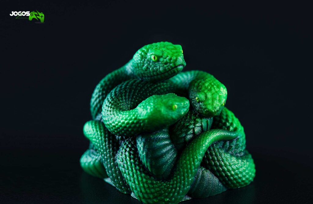 O que é a Razer Artisan Keycap - Triple-Headed Snake Edition